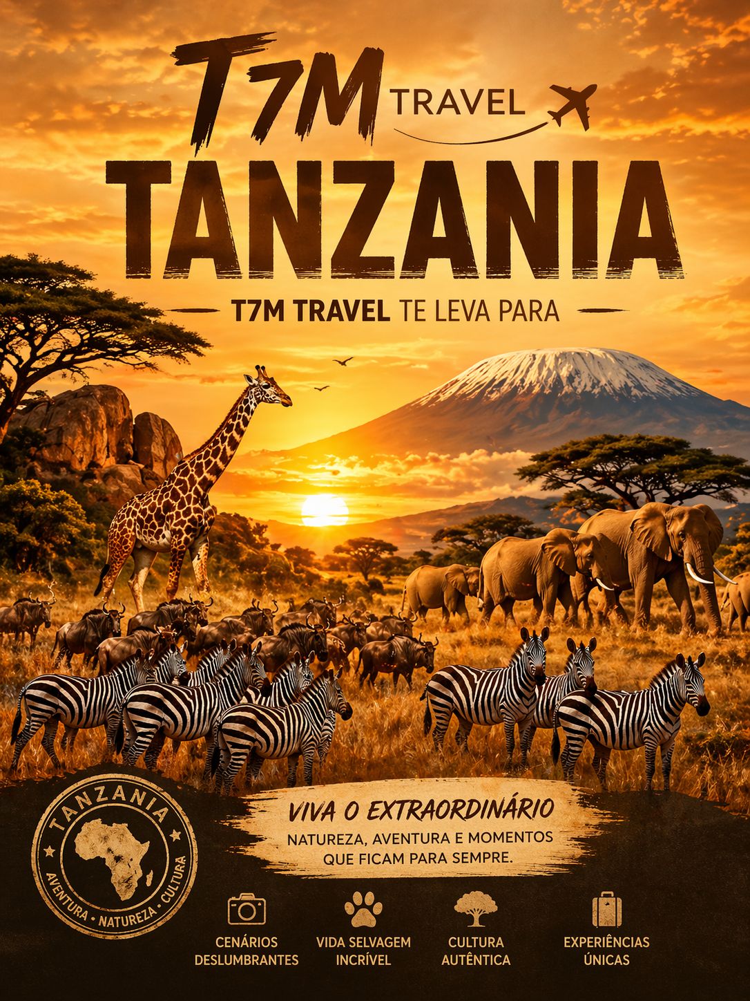 Safari Tanzânia — Serengeti • Ngorongoro